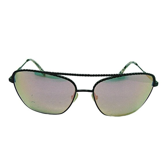 BCBGMAXAZRIA Womens Bronze Frame Mirrored Rose Lens 59-15-135 Aviator Sunglasses - Picture 3 of 12